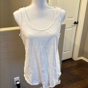 LOFT White  Sleeveless Tank Top